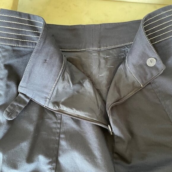 LILLY PULITZER Navy Button Accent 8 Panel Skirt Pink Label 4 - Picture 7 of 16